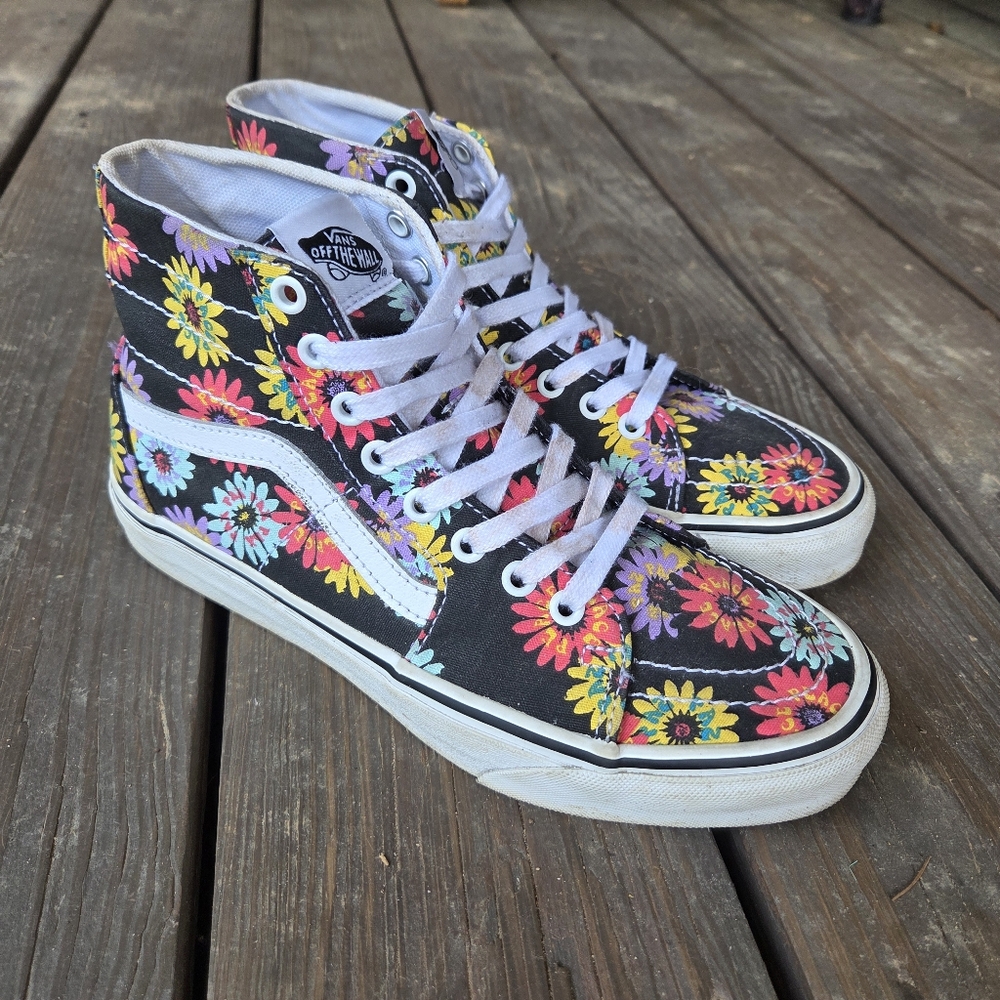 Vans Black Floral High-Tops